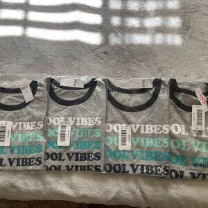 Justice Kids t-shirts (Total of 4 shirts 4 different sizes) Size 6, 7, 12 and 18